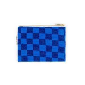 PORTE MONNAIE DAMIER GREEK BLUE/ BLUE NAVY