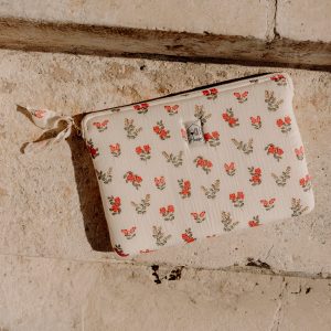 Pochette tablette fleurs rouges - Taille M – Poule House