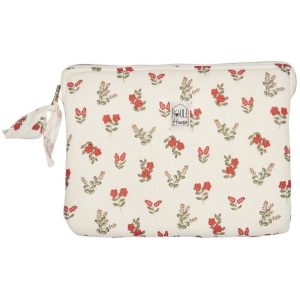 Pochette tablette fleurs rouges - Taille M – Poule House