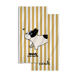 SERVIETTE DE PLAGE ENFANT MINUS BOULEDOGUE – Image 3