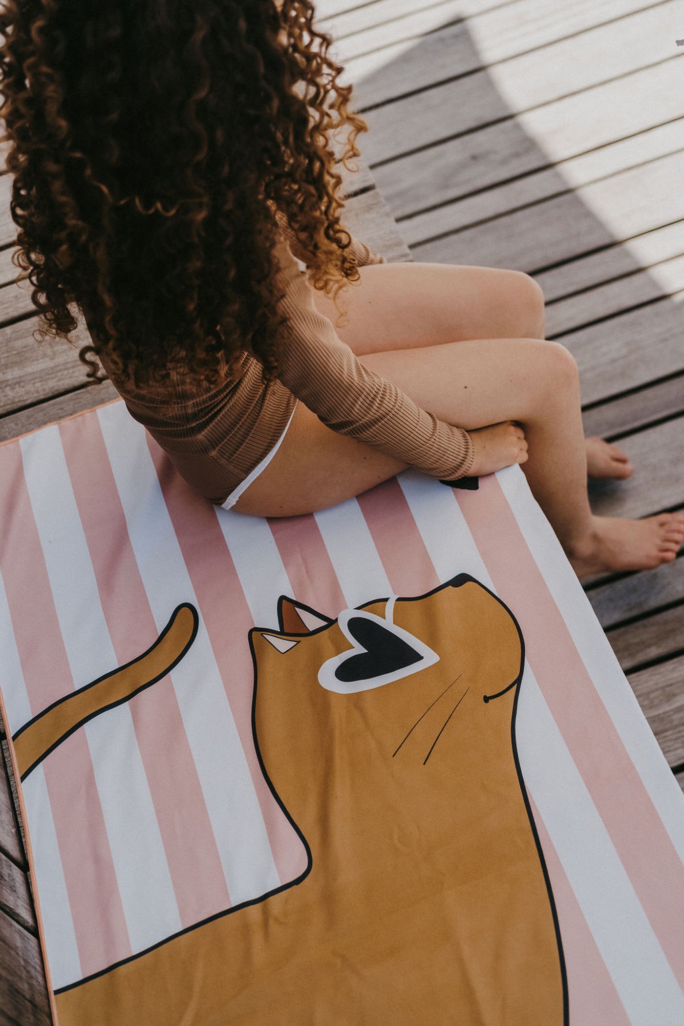SERVIETTE DE PLAGE ENFANT MINUS CHAT – Image 2