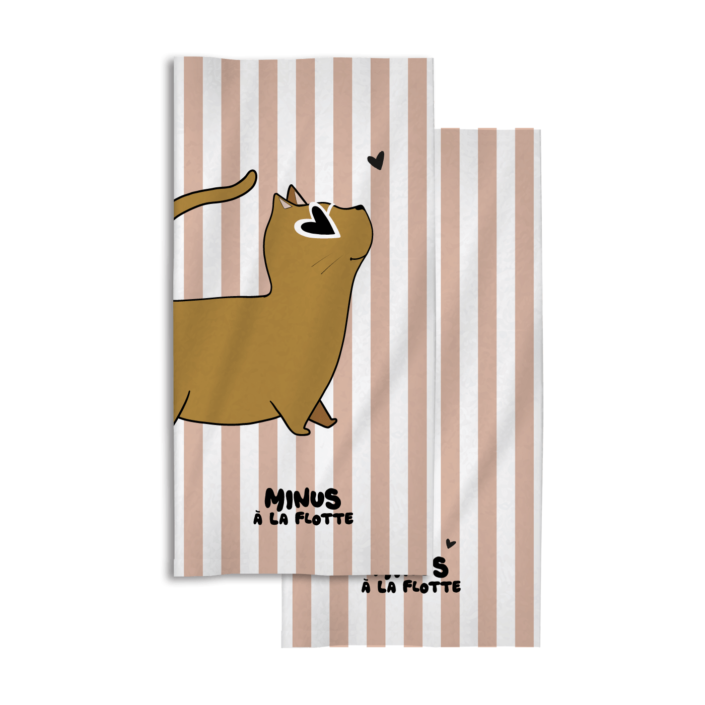 SERVIETTE DE PLAGE ENFANT MINUS CHAT – Image 4