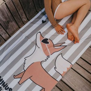SERVIETTE DE PLAGE ENFANT MINUS RENARD