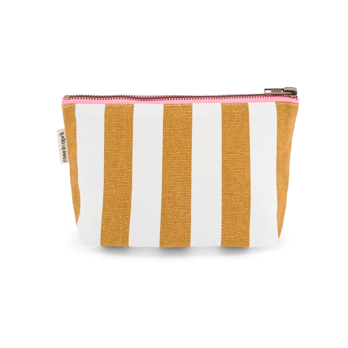 POCHETTE SOFIA RAYURE ECRU CARAMEL