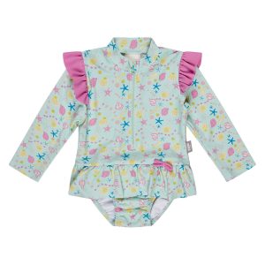Maillot de bain manches longues coquillages Sterntaler