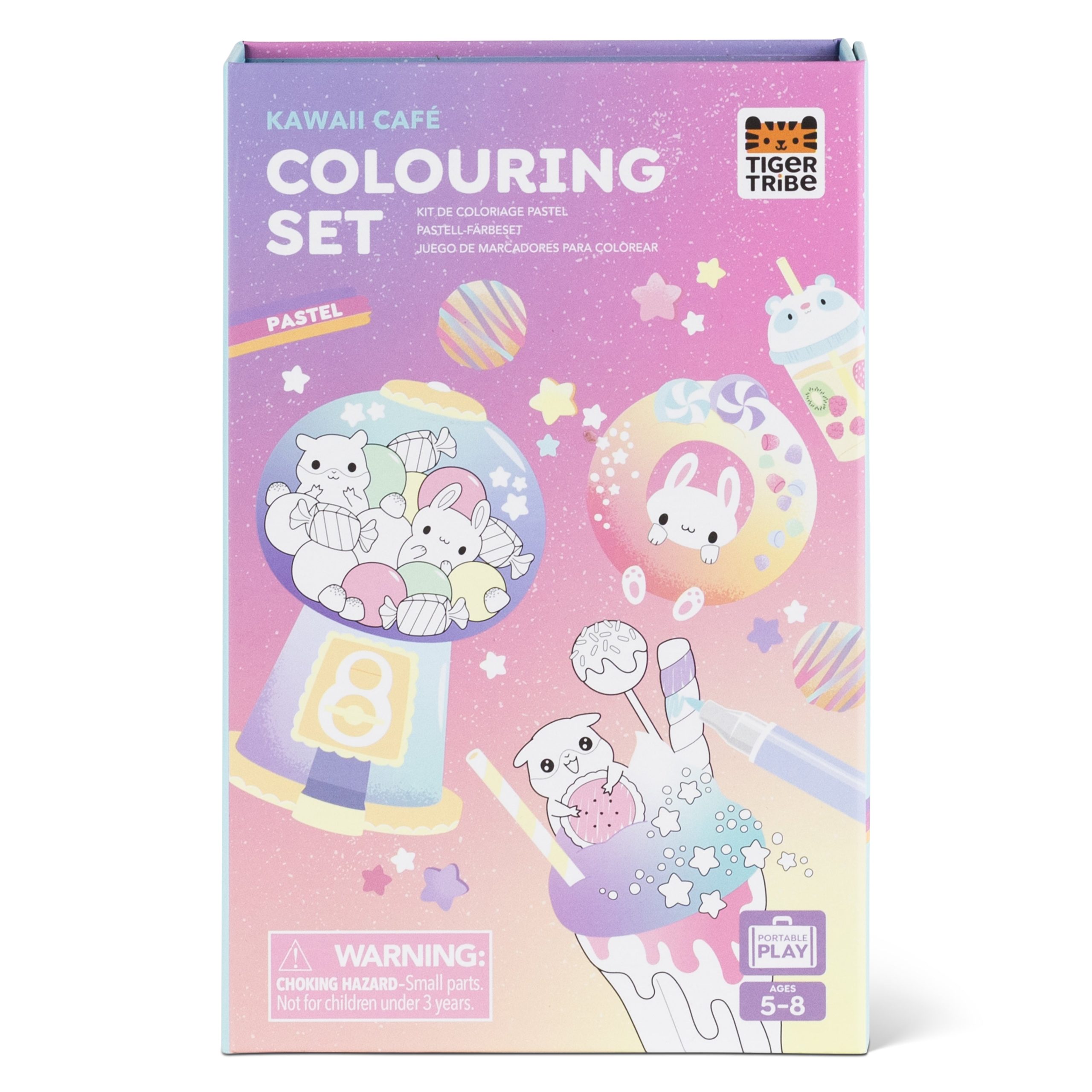 PASTEL COLOURING SET KAWAII CAFE