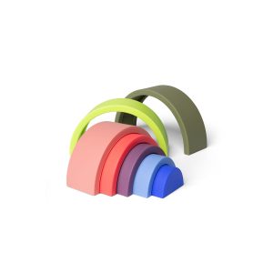 PETIT ARC EN CIEL VERT ROSE BLEU