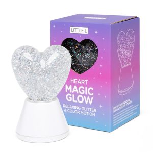 MAGIC GLOW HEART GLITTER LAMP