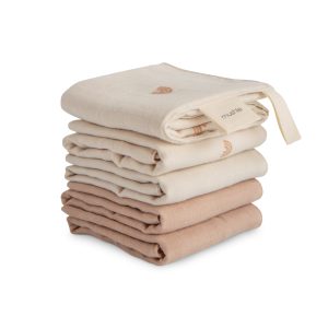 Lot de 5 mini langes / lavettes Rainbow – Mushie