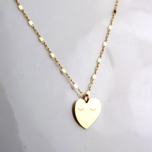 COLLIER CŒUR DORE