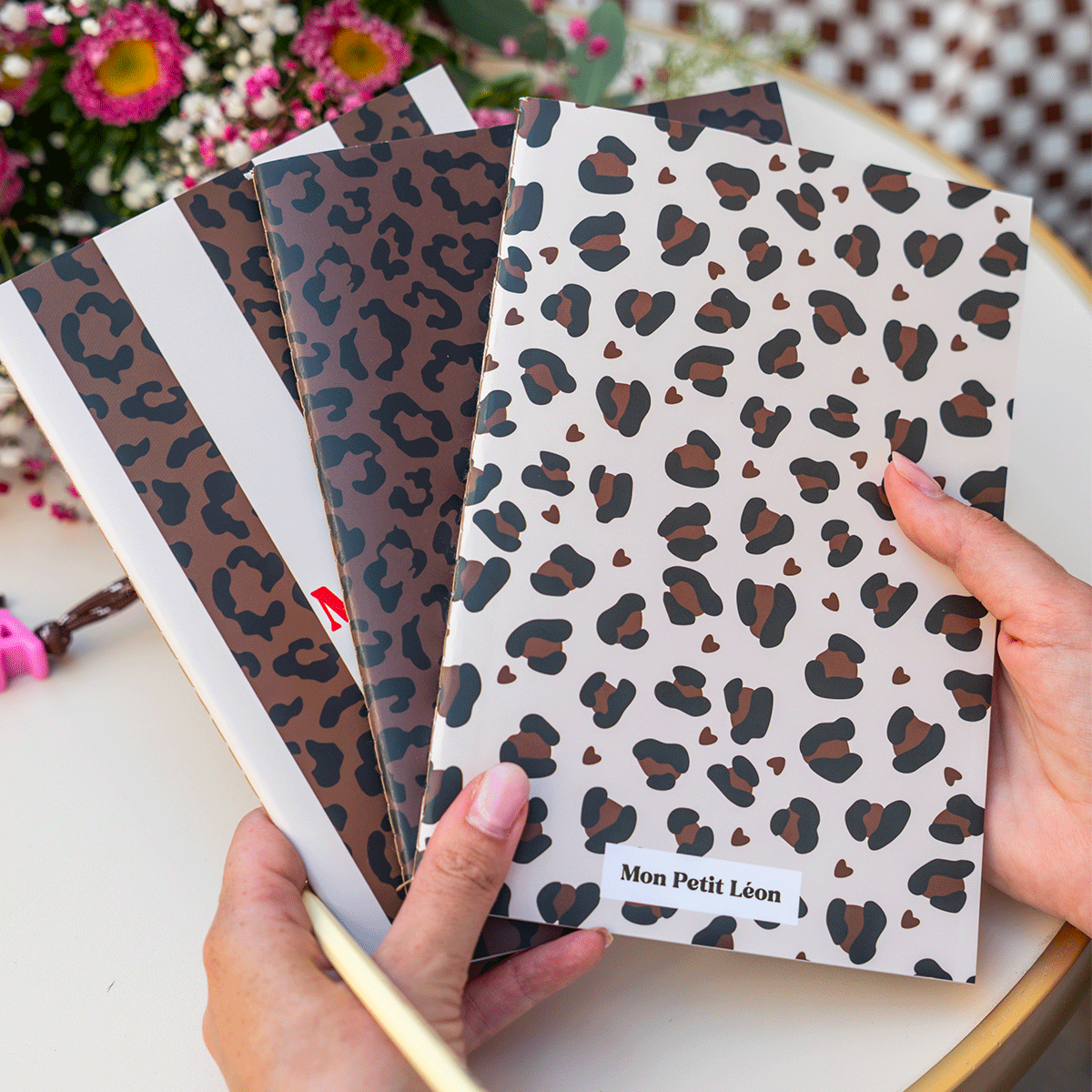 CARNET A5 LEOPARD COEUR