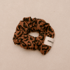 CHOUCHOU GAZE DE COTON LEOPARD FONCE