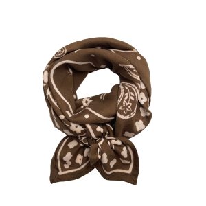 GRAND FOULARD OSCAR BANDANA MARRON