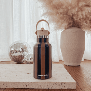 Alternative view of GOURDE ISOTHERME ENFANT RAYURES MARRONS ET NOIRS