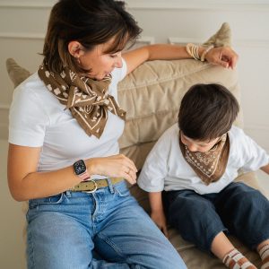 Alternative view of GRAND FOULARD OSCAR BANDANA MARRON