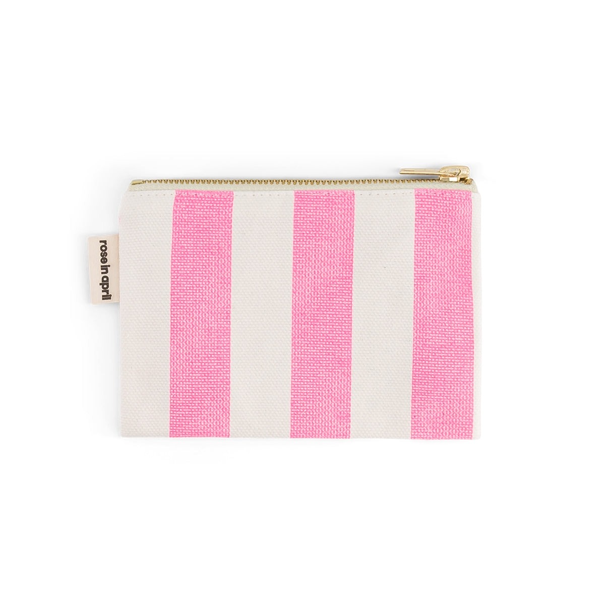 PORTE MONNAIE MARIE RAYURE ROSE FLUO