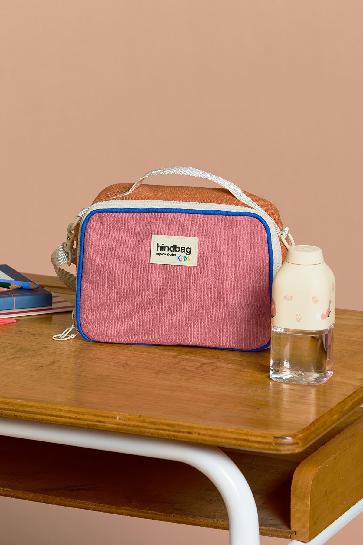 LUNCHBAG ENFANT ELSA TRICOLORE ROSE BLUSH