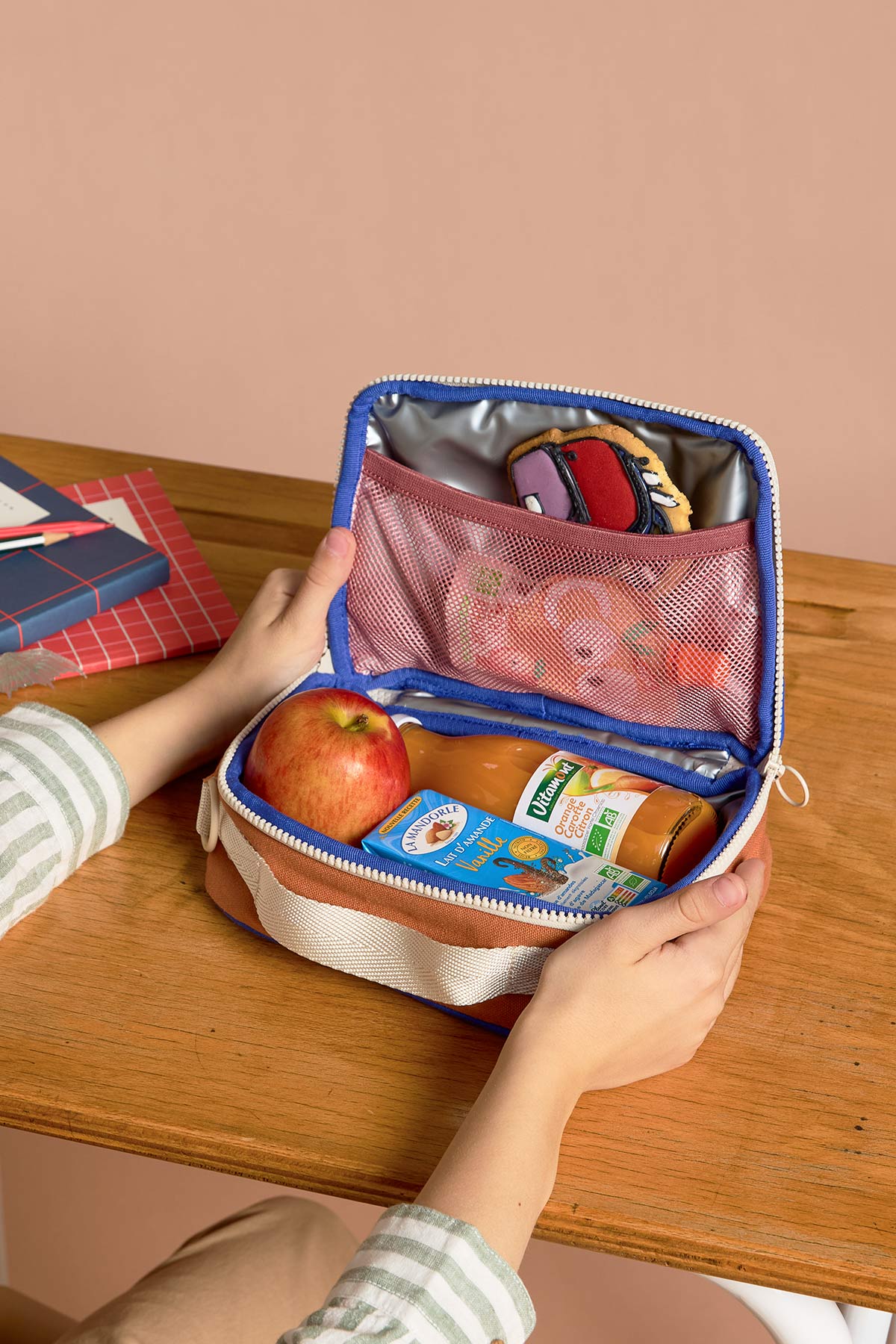 LUNCHBAG ENFANT ELSA TRICOLORE ROSE BLUSH – Image 2