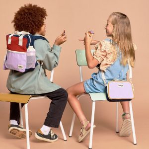 LUNCHBAG ENFANT ELSA TRICOLORE LILAS – Image 4
