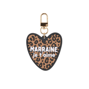 Porte-clés Léopard Marraine Je T'aime — Atelier Wagram