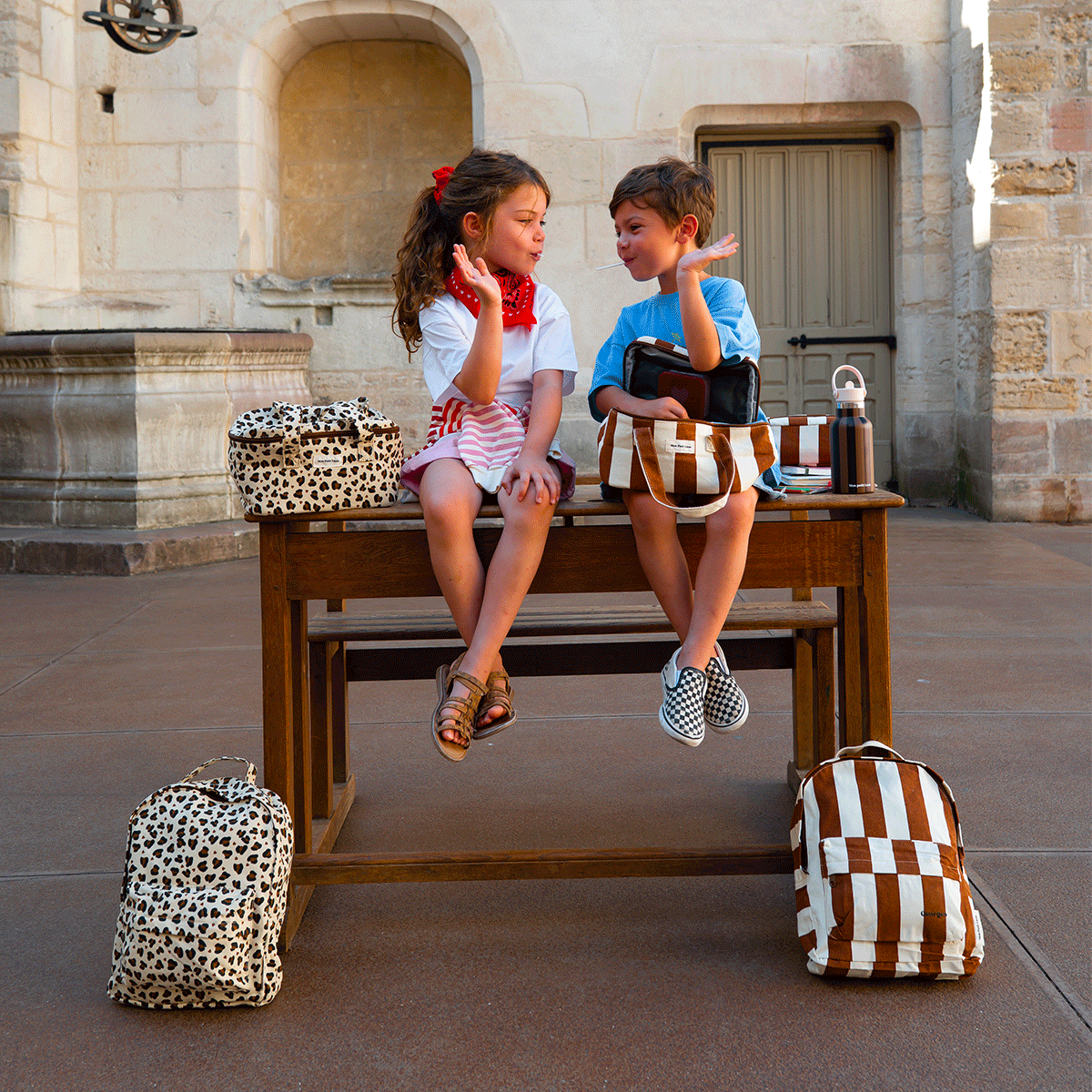 SAC A DOS LEOPARD COEUR – Image 3