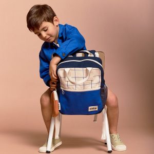 SAC A DOS ARTHUR TRICOLORE CARREAUX