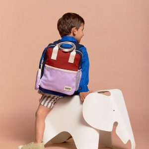 SAC A DOS ARTHUR TRICOLORE TERRACOTTA