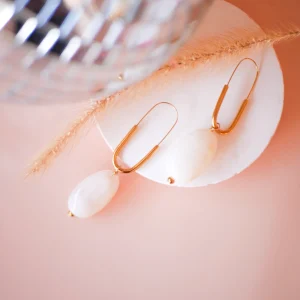 Alternative view of BOUCLES D OREILLES DIANE BLANC