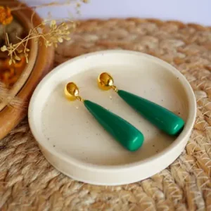 BOUCLES D OREILLES BEA VERT
