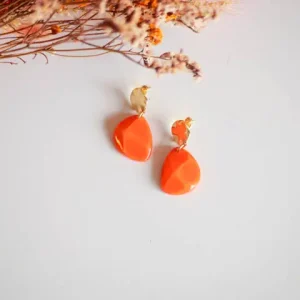 BOUCLES D OREILLES EDITH ORANGE