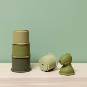 Alternative view of GOBELETS EMPILABLES 5 PIECES DINO