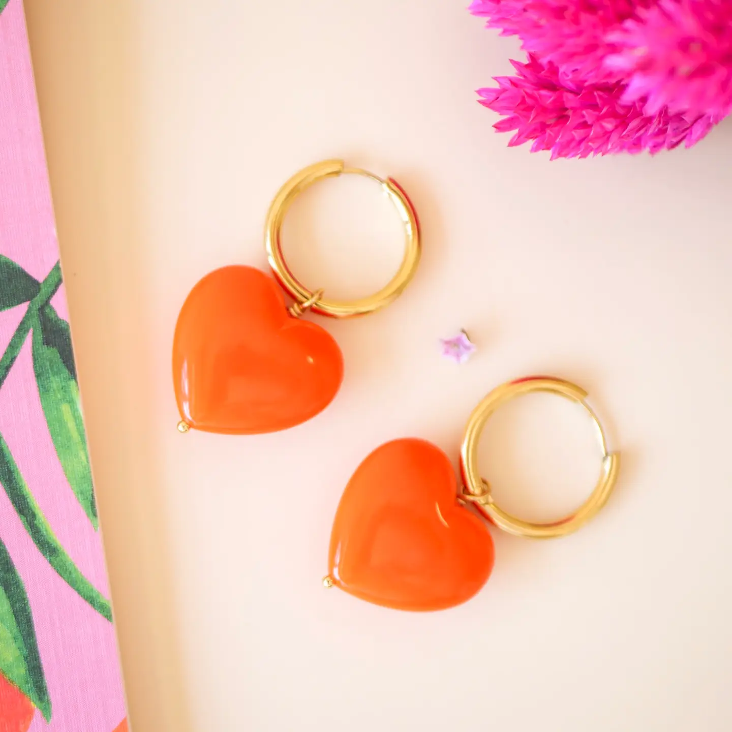 BOUCLES D OREILLES CHARLIE ORANGE