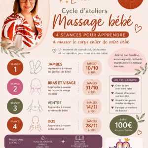Stage Massage bébé 0-18 mois - Emeline Mamoon