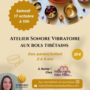 ATELIER BOL TIBETAIN 2-4 ANS