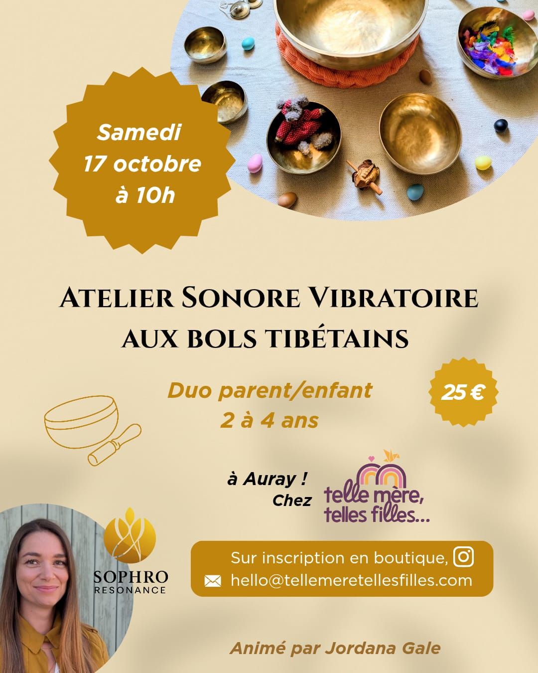 ATELIER BOL TIBETAIN 2-4 ANS