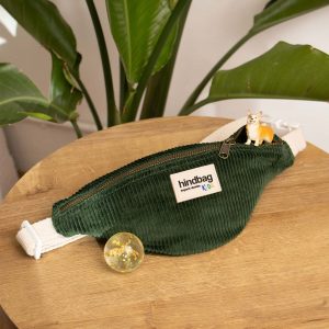 SAC BANANE AUGUSTIN VELOURS SAPIN