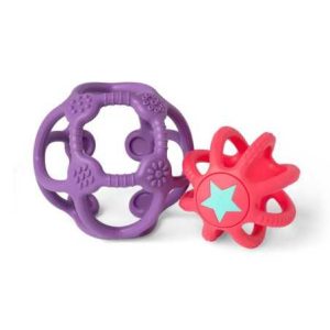Alternative view of SET 2 BALLES SENSORIELLE VIOLET ROSE