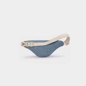 Alternative view of SAC BANANE AUGUSTIN DENIM BLEU