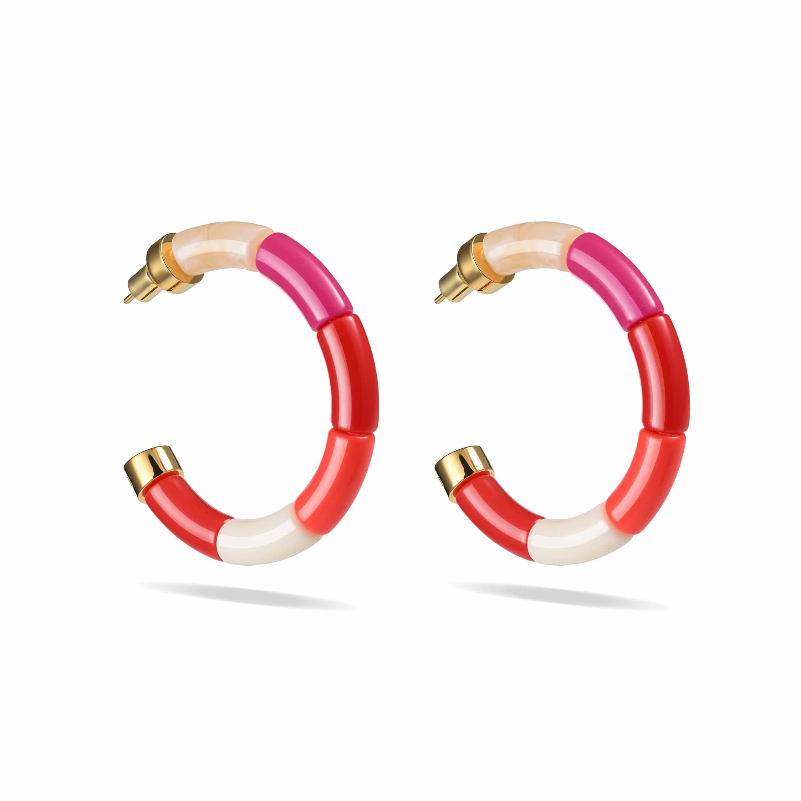 Boucle d'oreille Bola Vermelha - Parabaya