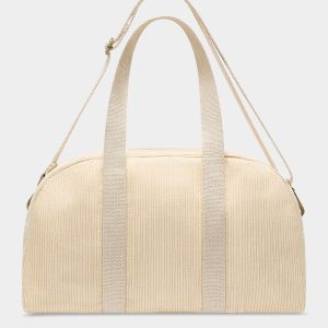 SAC BOWLING CHARLIE VELOURS BEIGE – Image 3