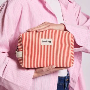 Alternative view of TROUSSE DE TOILETTE LEON RAYURES ROUGE