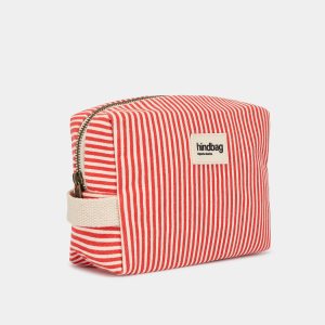 TROUSSE DE TOILETTE LEON RAYURES ROUGE – Image 3