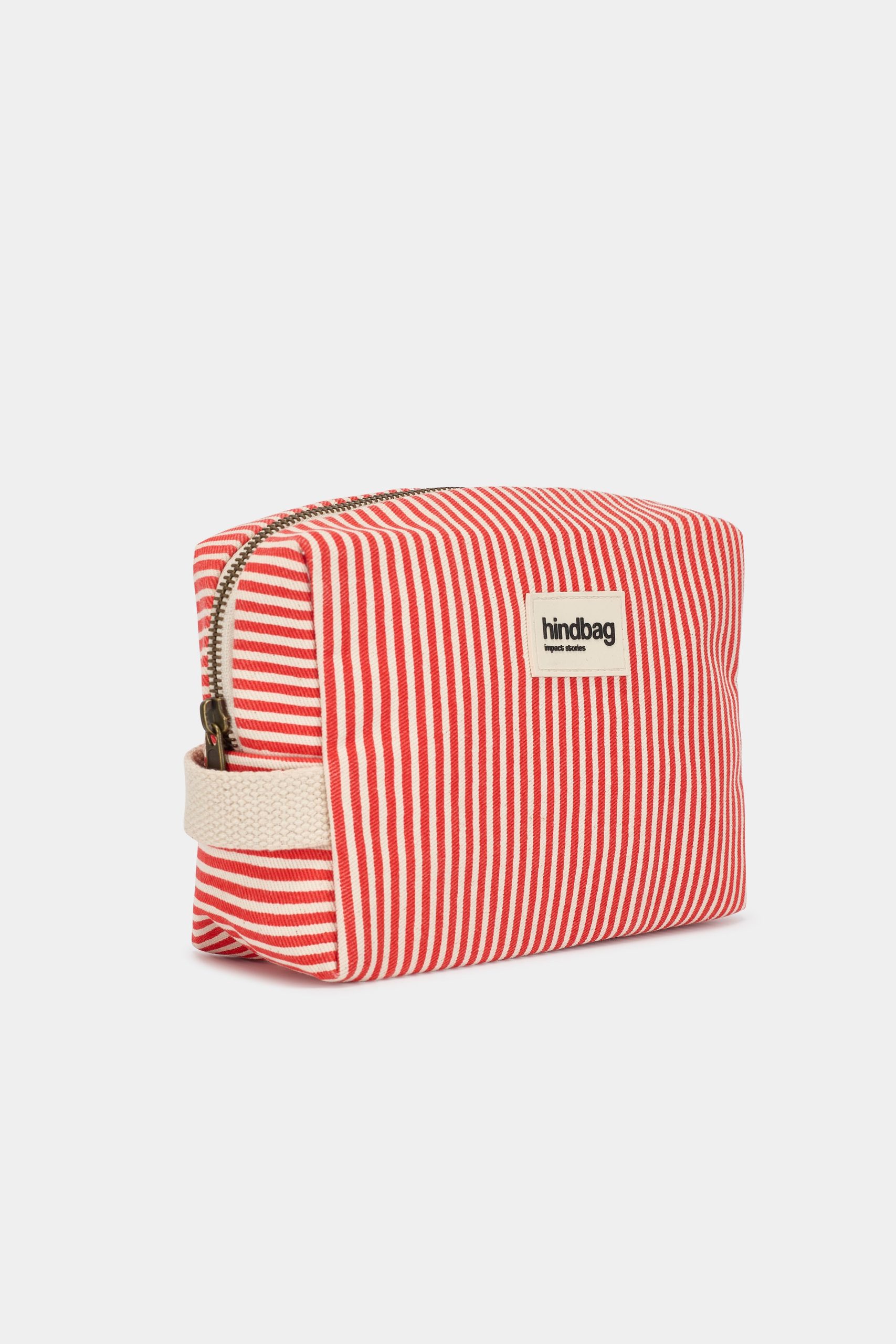 TROUSSE DE TOILETTE LEON RAYURES ROUGE – Image 3