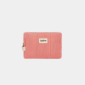 TROUSSE DE TOILETTE LEON RAYURES ROUGE