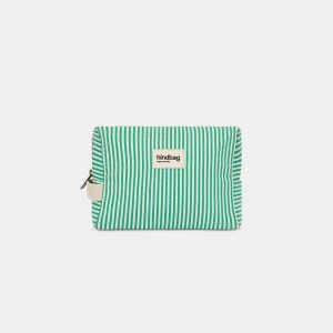 TROUSSE DE TOILETTE LEON RAYURES VERT