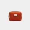 TROUSSE DE TOILETTE LEON VELOURS BRIQUE