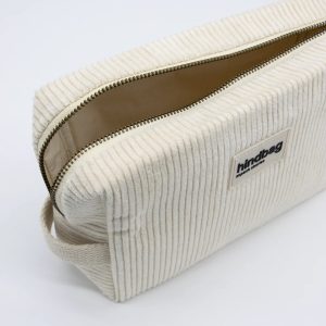 TROUSSE DE TOILETTE LEON VELOURS BEIGE