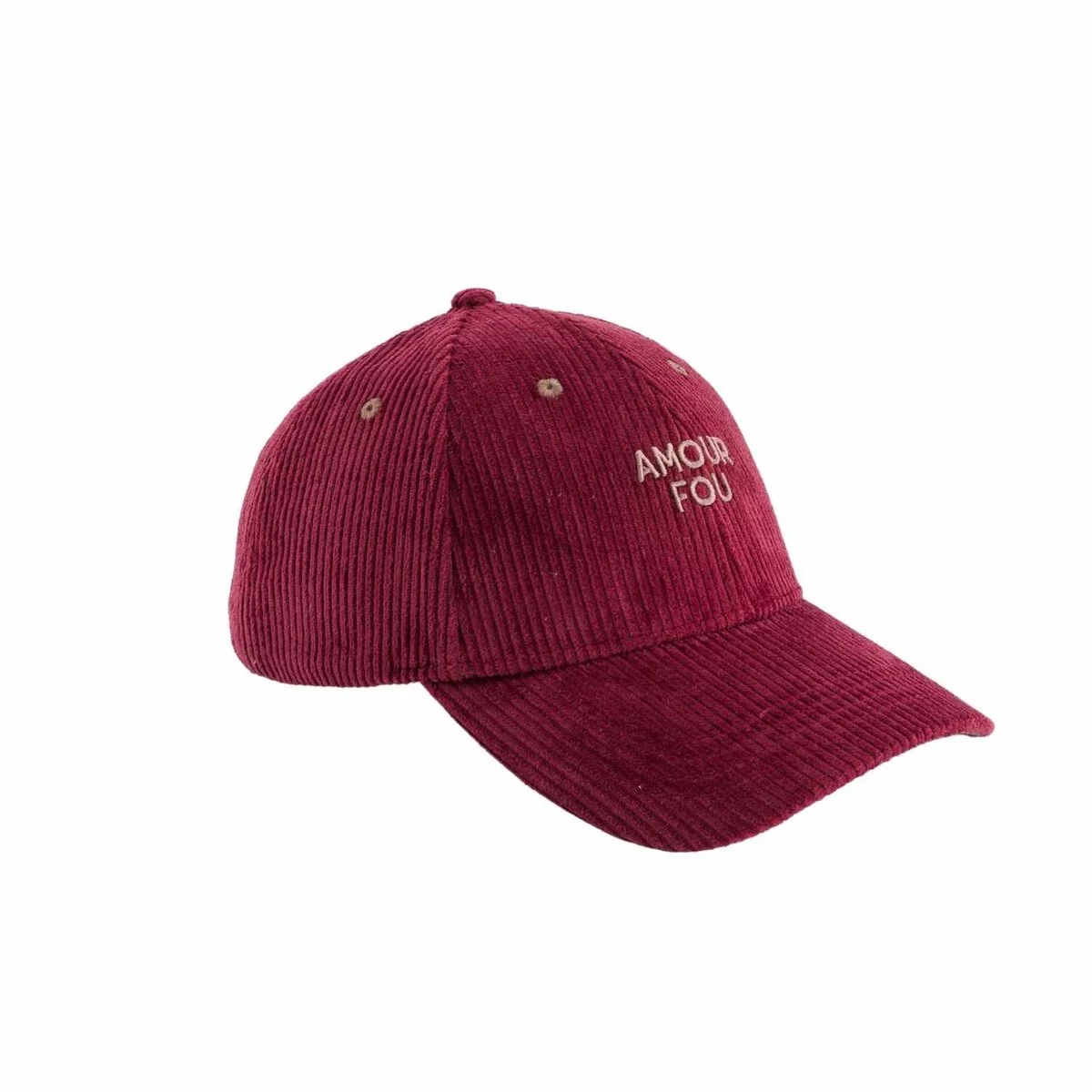 CASQUETTE VELOURS ADULTE BORDEAUX AMOUR FOU – Image 5