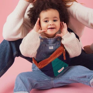 SAC BANANE ENFANT VELOURS VERT HIGH FIVE