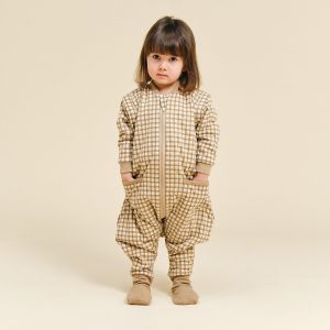 GIGOTEUSE A PIED AVEC MANCHE BROWN CHECKS – Image 4